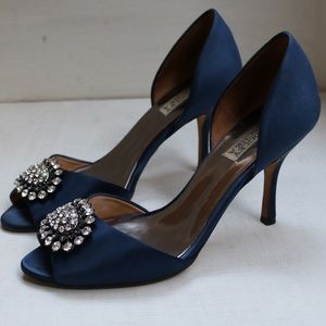Badgley Mischka 💙 Art Deco Heels, size 9.5